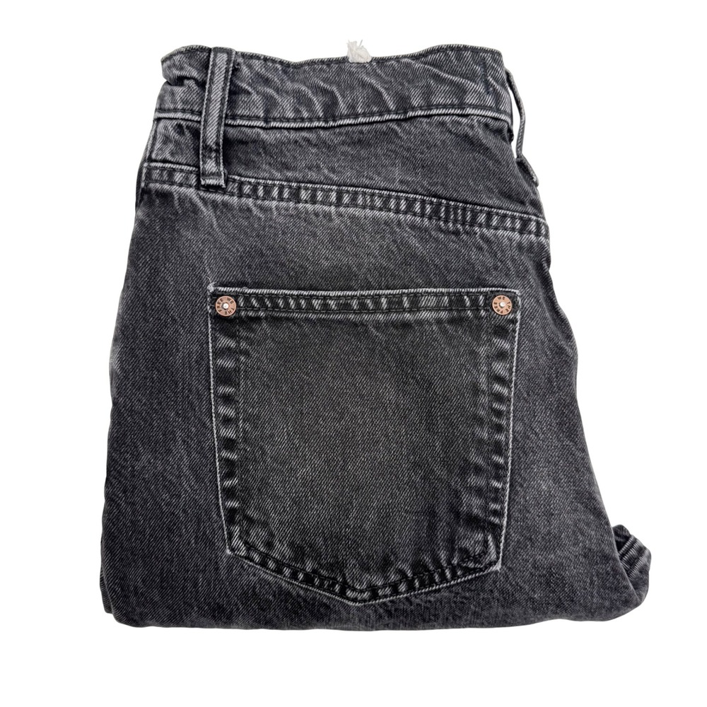 Free People‎ We The Free Tapered Baggy High Rise Boyfriend Fit Black Jeans Sz 26